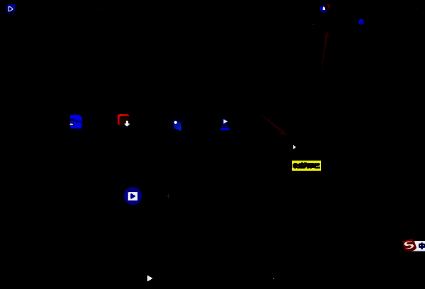 播放界面与播放列表交界处的收起列表栏图标