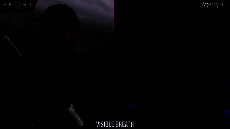 对马岛之鬼男主室外极寒呼吸有雾状气体对比图