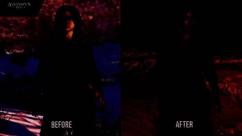 刺客信条:影女主雪地翻滚衣服留雪对比图1