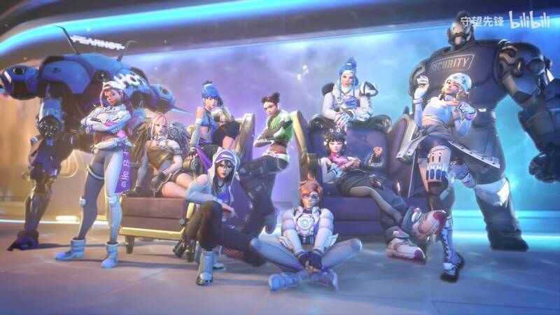《守望先锋2》与LE SSERAFIM女团二期联动相关画面