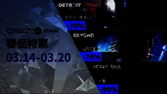 Quantic Dream游戏春促活动宣传图