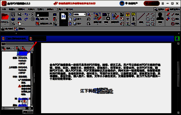 显示签名面板看到签名文档成功建立界面