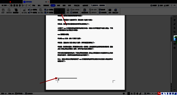 wps脚注尾注分隔线选项界面