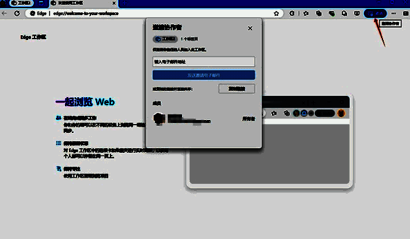 邀请团队成员加入工作区的页面