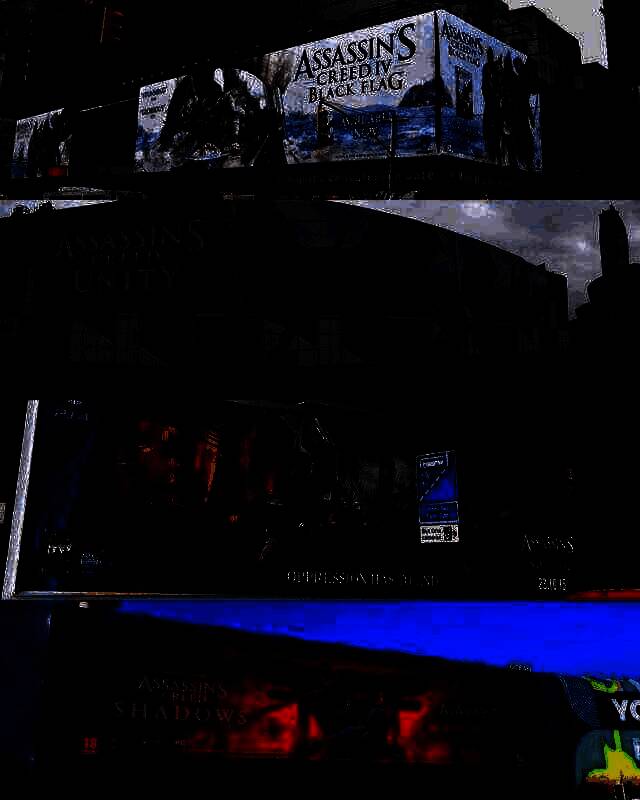 育碧《刺客信条：影》户外广告牌宣传画面