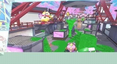 玩家用涂鸦枪占地画面