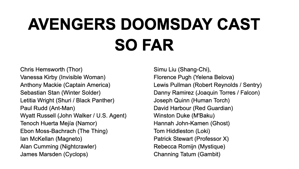 《复联5》首批演员阵容图