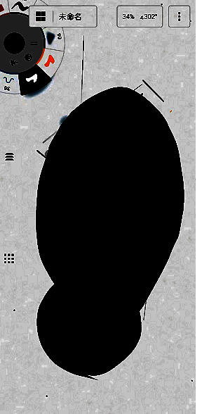 概念画板使用填充笔刷上色效果图