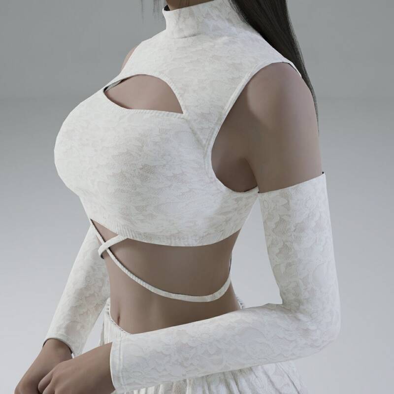 inZOI镂空吊带衫短裙服装使用教程图1