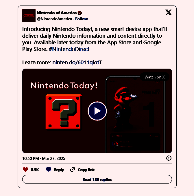 Nintendo Today应用相关展示图片