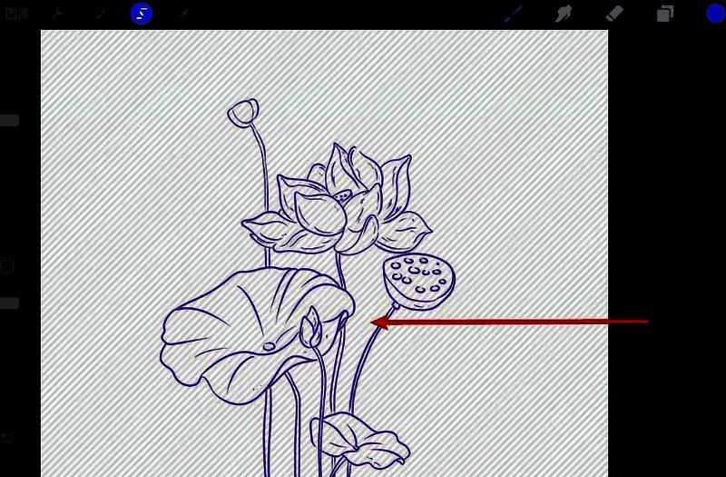 涂抹线稿操作图