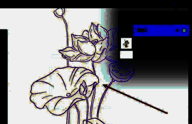 线稿提取成功示例图