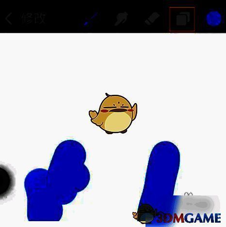 点击右上角图层按钮操作图