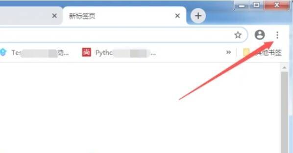 点击谷歌浏览器更多操作按钮弹出的下拉菜单图