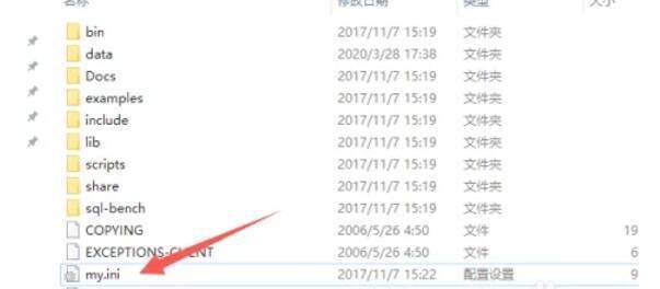 MySQL安装目录展示图