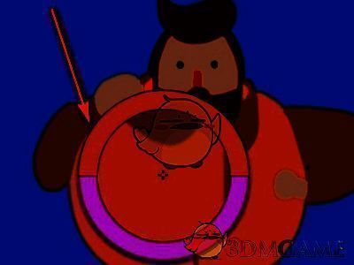 取色圆环工具出现并显示当前颜色的界面图