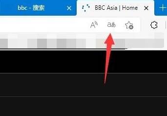 Edge浏览器点击翻译按钮页面