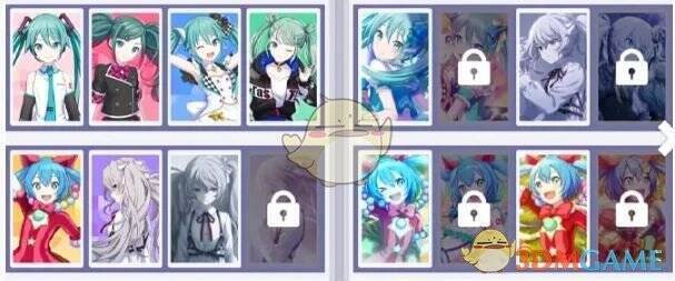 角色卡牌解锁界面