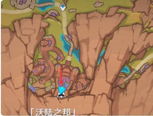 图娜卡所在位置的沃陆之邦图