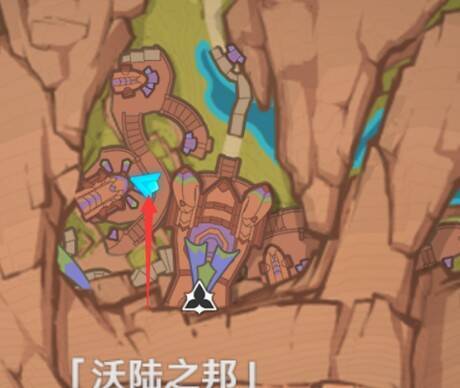 阿卡特所在位置的沃陆之邦图