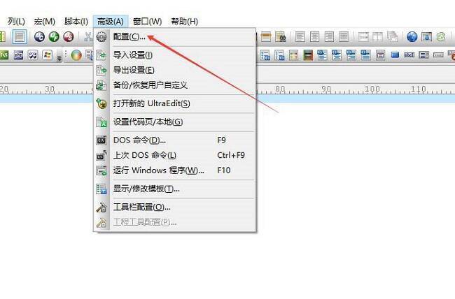 点击配置选项的界面图