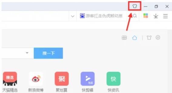 360极速浏览器皮肤中心入口图标