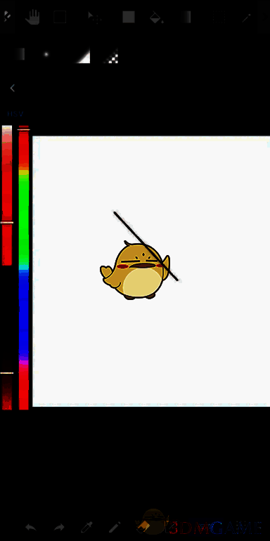 medibang paint使用渐变工具划线操作图