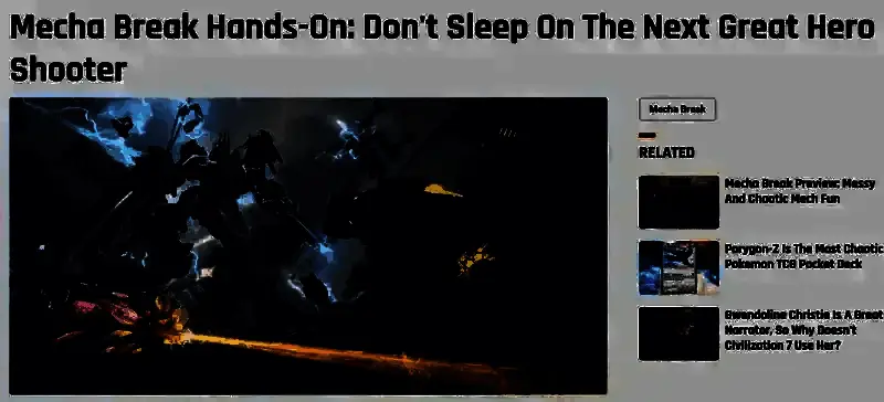 TheGamer对《解限机》评价相关图片