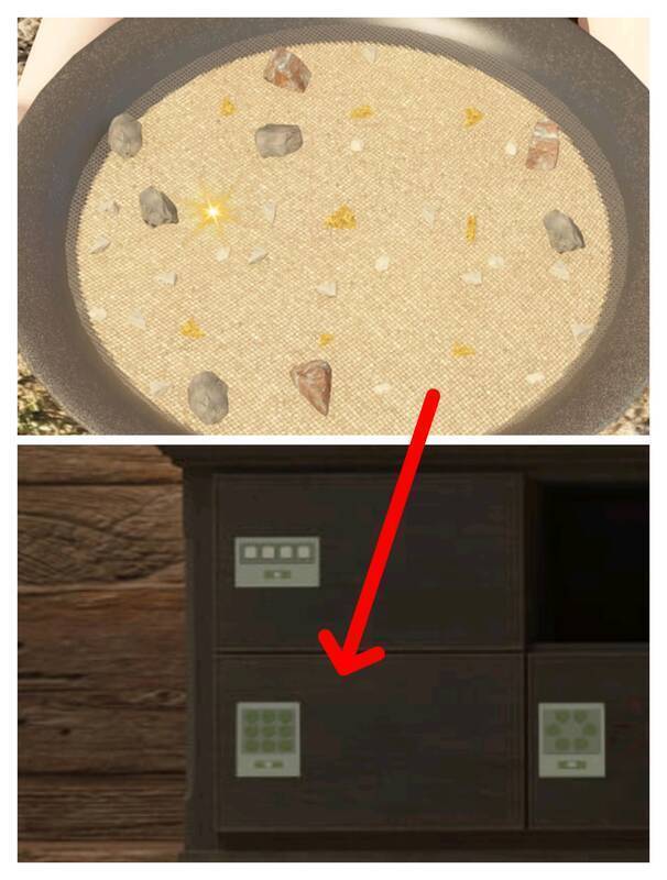 河边淘金者及柜子抽屉图