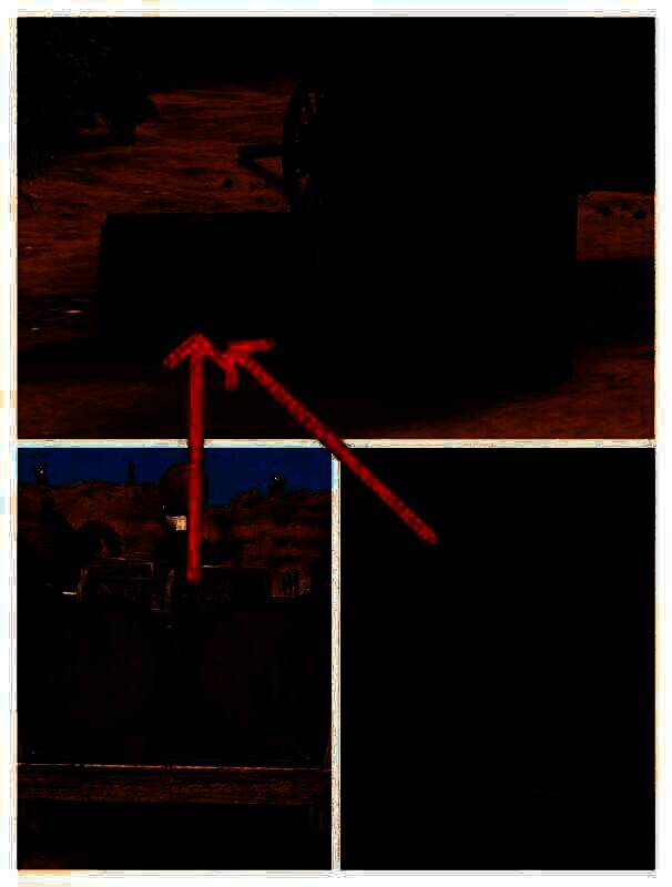 第一个场景牵马人及酒馆吧台桶图