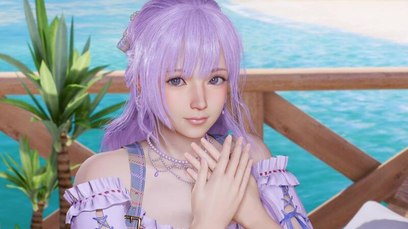 《死或生:女神璀璨假期》女孩柔肤表现截图