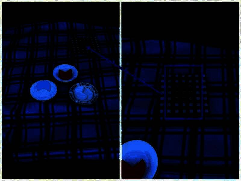 查看野餐垫上布的画面