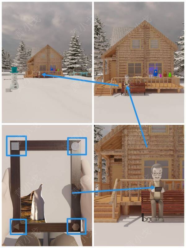 查看老人手中相框画面