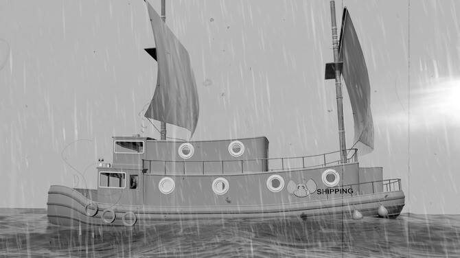 《Animal Aboard!》游戏中船只改造画面