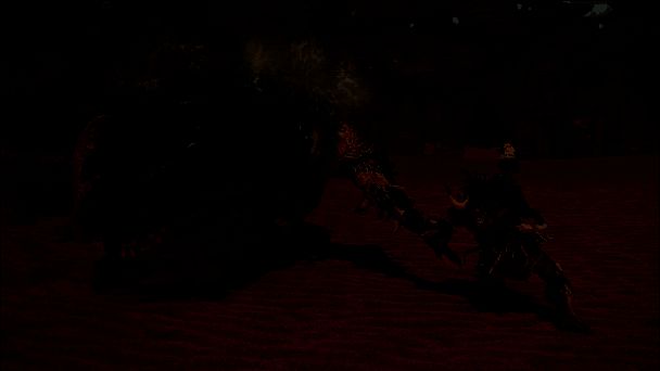 狩猎笛后方攻击示意图