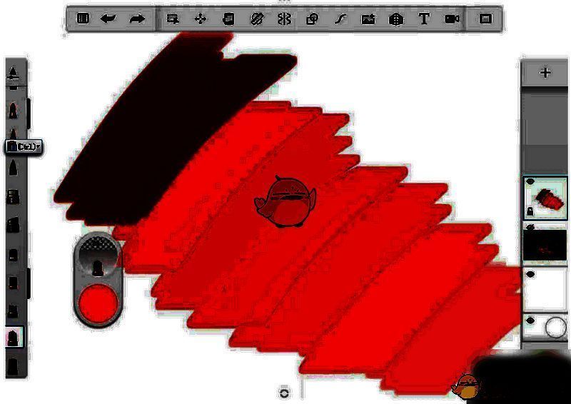 SketchBook大面积铺色操作图