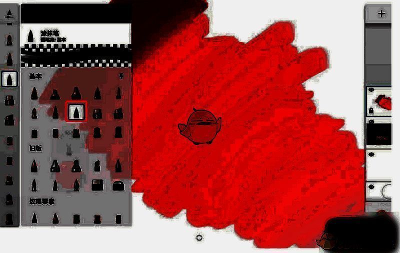 SketchBook涂抹笔操作图