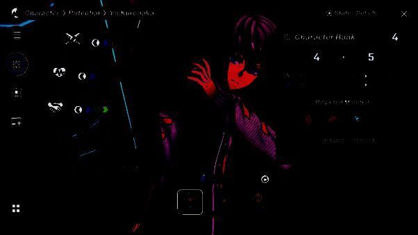 游戏角色养成画面