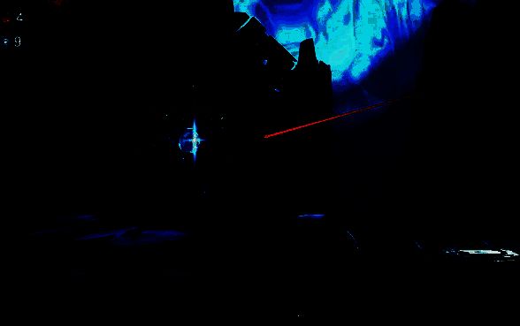 准备命中机关中心圆的画面