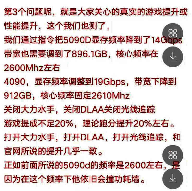 RTX 5090相关性能数据展示图片