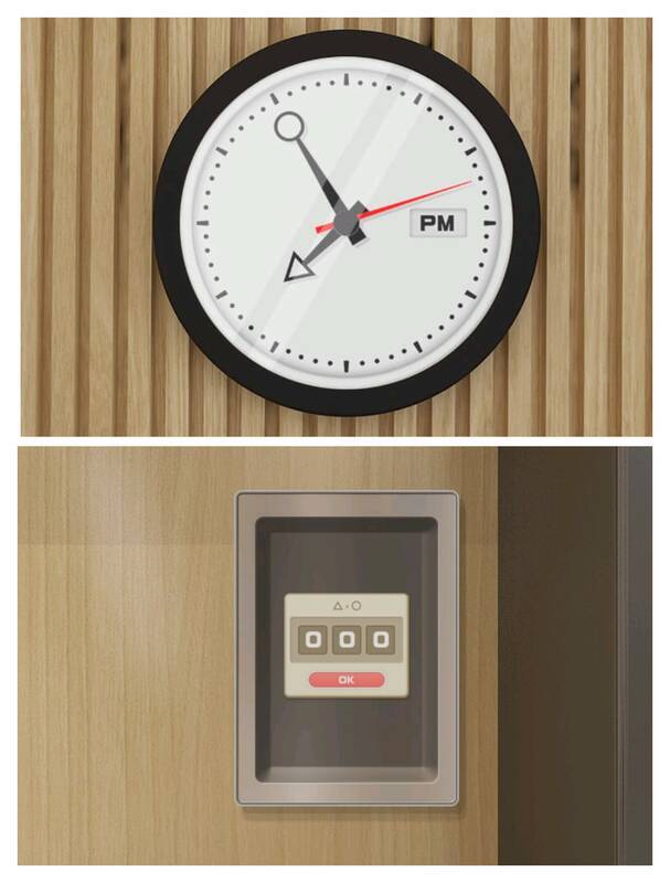 查看挂钟时间的画面