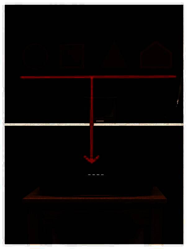 根据墙上图形打开黑色工具箱获得螺丝刀