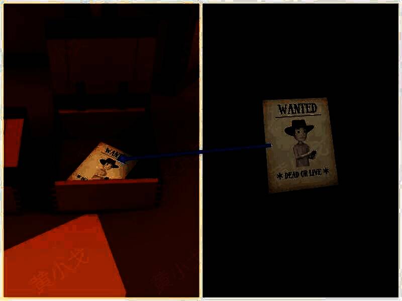 打开矿山箱子获得通缉令画面