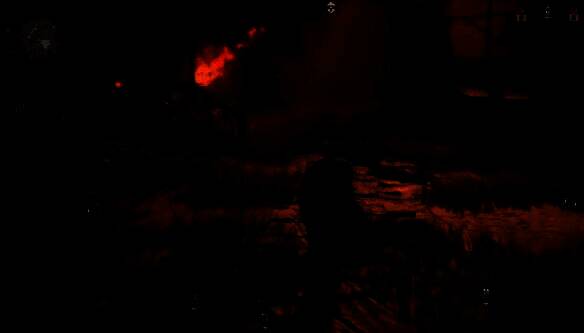 与旗子互动的游戏画面