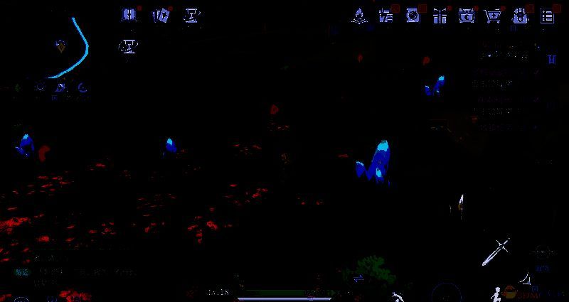 危岩山与隐河林地之间的山脉景象