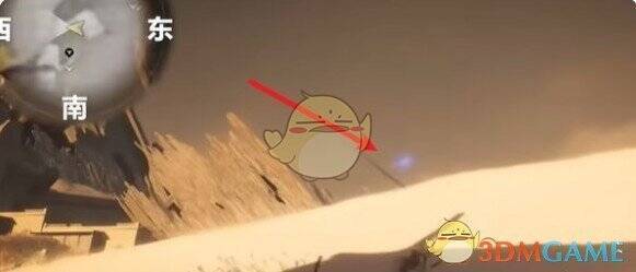 坡上曲径的画面