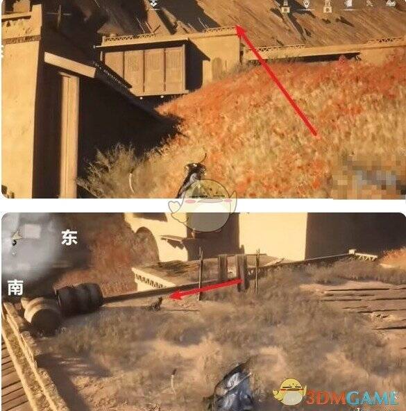 房顶上猫戏画面