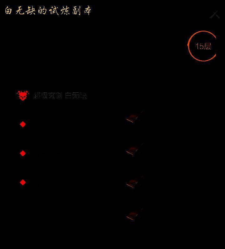 白无缺试炼奖励图