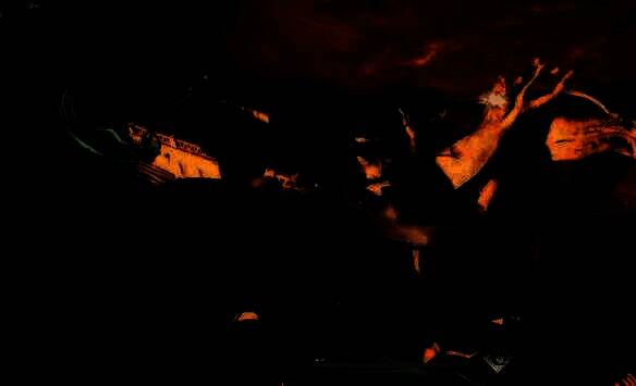 飞天舞乐兔散发绿光图