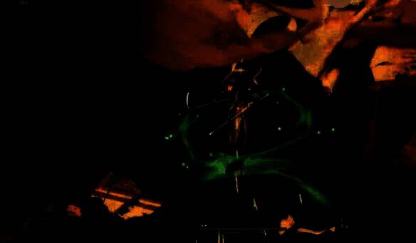 继续顺着绿色光圈跳跃靠近图